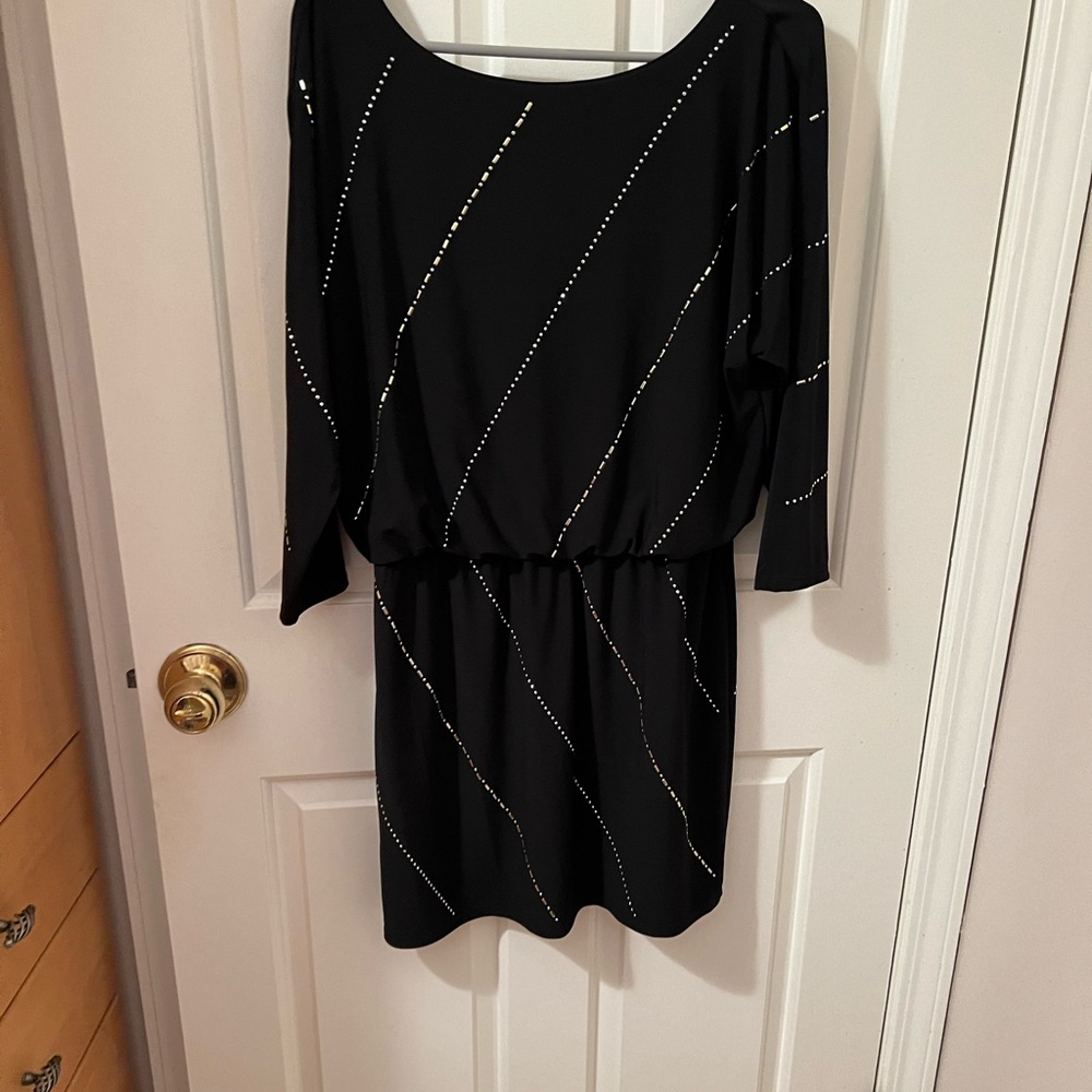 White House Black Market, Silver Studs Dress NWT Size Medium